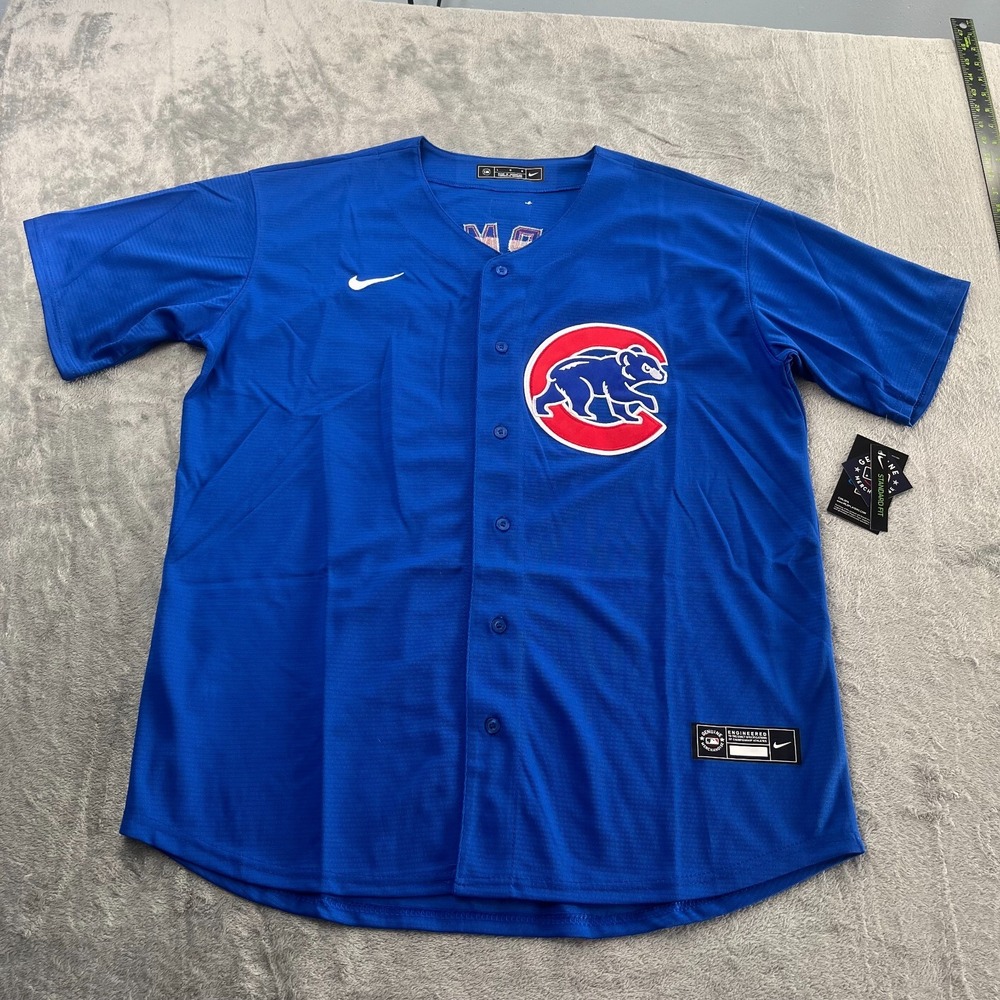 Nike Pete Crow-Armstrong Chicago Cubs Stitched Jersey Royal Blue Mens L #4
